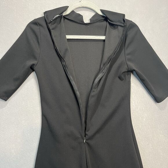 VTG Fashion Nova Women's‎ Black Stretch Kiko High Side Slit  Dress Size S - Picture 10 of 10